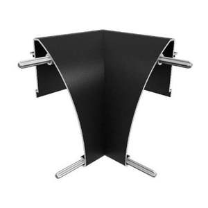 Jupe intérieure noire SunModo pour finition des bords de panneaux solaires - Rail en aluminium pour toit plat, toit en tuiles, abri de voiture - Product Image 1