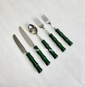 Stainless Steel <b>Cutlery</b> <b>Set</b> Luxurious Flatware with Resin Handle Spoons Forks Knives Spoons and Forks Dishwasher Safe - Product Image 4