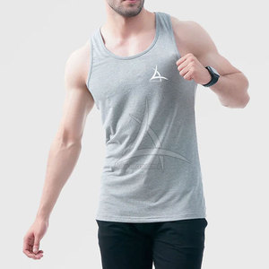 Fitness Tank Top 100% algodón/poliéster hombre GYM Tank Top en precio razonable Impresión de marca personalizada - Product Image 5