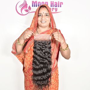 Fourniture en gros de style ondulé à fermeture pour cheveux indiens Texture soyeuse naturelle 100% cuticule saine disponible à un prix abordable - Product Image 5
