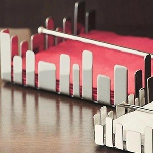 Servilletero urbano de acero inoxidable, diseño de barricadas de trabajo, hermosos accesorios de mesa de comedor de madera acrílica para - Product Image 2