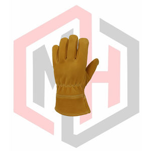 Gants de travail en cuir de vachette fendu, gants de sécurité complets, flexibles, résistants à la déchirure, résistants à l'usure, isolants thermiques, antistatiques, ignifuges - Product Image 3