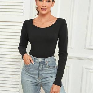 T-shirt vintage à manches longues en coton personnalisé de haute qualité T-shirt oversize lourd pour unisexe - Product Image 4