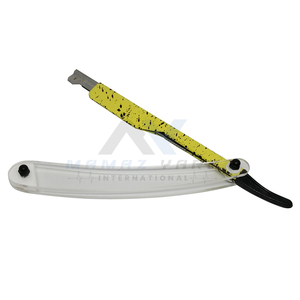 Navaja de Afeitar de Estilo Turco con Mango de Plástico Acrílico Resistente, Hoja Deslizante de Acero Inoxidable con Impresión Personalizada - Product Image 4
