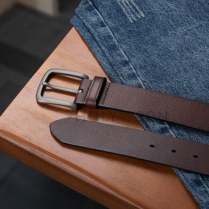 High Quality Steel Leather <b>Belts</b> for Men Lightweight Waterproof Comfortable Adjustable Fit for Formal Casual Wear Daily Use - Product Image 5