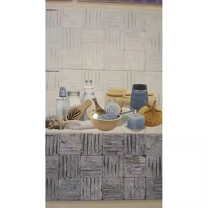 Azulejos de pared de cocina blancos decorativos interiores hechos en China 12x24 300x600mm azulejos esmaltados digitales de cerámica para uso en interiores - Product Image 3