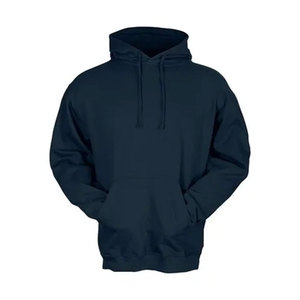 Tultex-polaire à capuche doux marine hommes poche avant mode décontracté couleur unie mâle à capuche 50% coton/50% Polyester sweat - Product Image 1