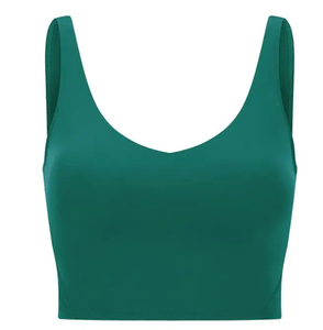 Vêtements actifs en coton à séchage rapide de haute qualité pour femmes haut court et soutien-gorge de sport ensemble XS à grande taille XL Fitness Gym Sports par filles - Product Image 4