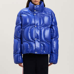 Vente en gros veste personnalisée en coton à fermeture éclair pour hommes, manteau épais en duvet pour hommes - Product Image 4