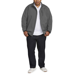 High Quality Men's Coated <b>Canvas</b> Softshell Jacket OEM Waterproof Custom Polyester Spandex Sports Wholesale - Product Image 4