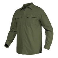 Chemises de haute qualité très vendues, 100% coton, à double poche, protection solaire, style cargo pour la chasse, respirantes