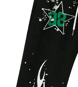 Ropa de calle para hombre, pantalones de chándal informales acampanados de lona con bolsillos, pantalones acampanados estampados DTG - Product Image 5