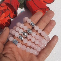 Bracelet de mode en cristal de quartz rose fait à la main pour les femmes bracelets élégants directement de l'exportation de bijoux de l'Inde