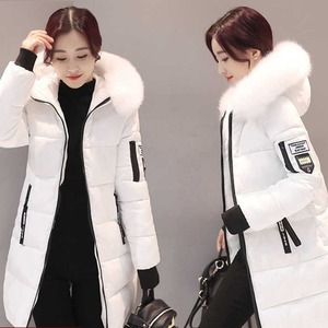 Chaquetas de plumón para hombre, cortavientos de invierno de ganso, chaqueta North con capucha facial, ropa acolchada de algodón, chaquetas largas ajustadas de Invierno para mujer - Product Image 3