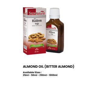 ขวดแก้วสีอำพันบรรจุน้ำมันอัลมอนด์สกัดเย็น25มล. พร้อมฝาพลาสติกสำหรับปรุงรส100% - Product Image 2
