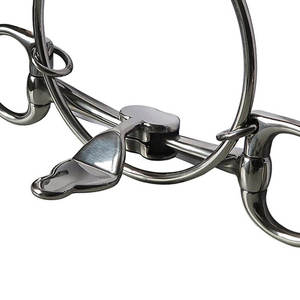 Dexter Snaffle Horse Ring Bit Tongue Control Boquilla suave Todo tipo de instrumentos veterinarios están disponibles - Product Image 3