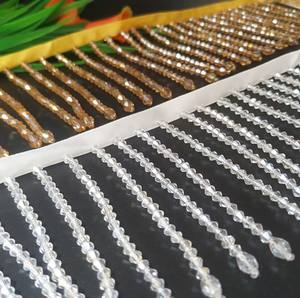 Adorno de Borlas con Cuentas Colgantes, Flecos de Cristal, Encaje para Vestidos de Novia, Cinturones, Disfraces de Danza - Product Image 1