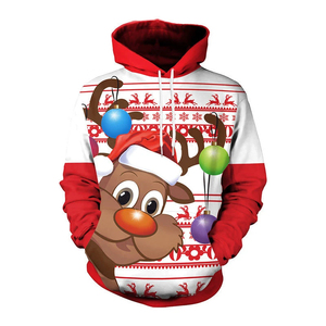 <b>Christmas</b> <b>Hoodies</b> Funny 3D Printed Sweatshirts With Pockets Fashionable Trendy Clothing Acid Wash <b>Hoodies</b> For Men - Product Image 4