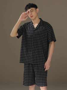 Conjunto de Verano para Hombre, Camiseta de Manga Corta y Pantalones Cortos, Ecológico, Sólido, Informal, 100% Algodón, Secado Rápido y Transpirable - Product Image 4