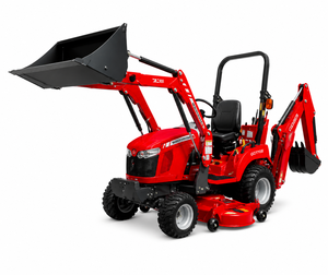 Tractor Compacto Massey Ferguson GC1705 con Cargador Frontal y Plataforma de Corte, 4x4, Rojo, Maquinaria Agrícola - Product Image 6