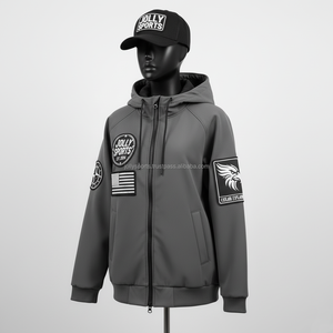 Veste Softshell pour femmes Tissu 320 GSM Gris avec panneaux lisses et logo brodé personnalisé Veste Softshell pour femmes - Product Image 4