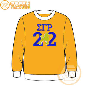 Sudadera de lana de algodón Sigma Gamma Rho personalizada de alta calidad, Jersey bordado, chaqueta para mujer, ropa griega, estilo de hermandad - Product Image 2