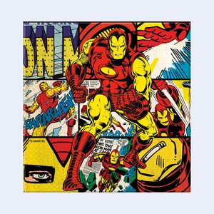 Serviettes de fête Avengers 33x33cm, 20 pièces, 5201184869871, 2 pièces/sac - Product Image 1