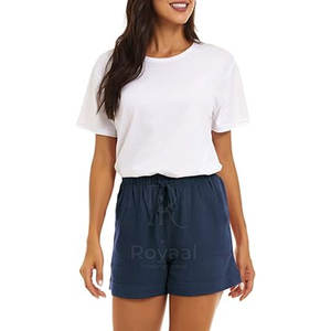 Servicio OEM, Precio al por Mayor, Shorts de Algodón Personalizados para Mujer, Nueva Llegada, Shorts de Marca Privada para Mujer - Product Image 3