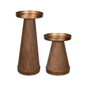 Bougeoir unique moderne et bougeoir en bois conçus pour une lueur chaude aux chandelles et un style contemporain - Product Image 4