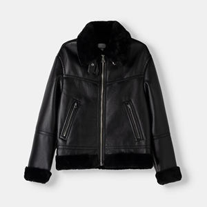 Chaqueta de cuero genuino de alta calidad 2025 para hombre, sin cuello, cálida, impermeable, transpirable, ropa de cuero al por mayor - Product Image 1