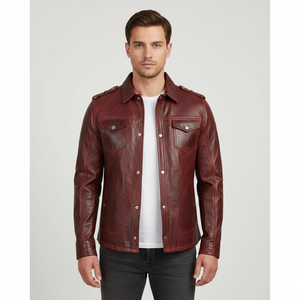 Listo para enviar Chaqueta de moto de cuero clásica para hombres y mujeres Chaquetas personalizadas OEM de cuero de vaca y oveja de estilo Retro Vintage - Product Image 1