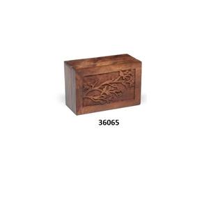 Venta caliente gran marco de fotos de madera maciza cremación urna para adultos para cenizas humanas con bolsa de terciopelo gratis - Product Image 3