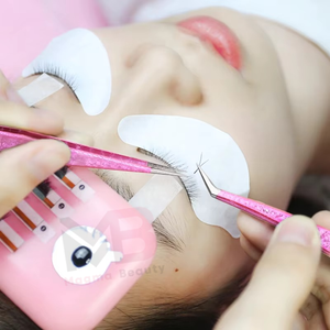 Pinzas de Acero Inoxidable con Punta Inclinada para Extensión de Pestañas, con Colores y Logotipo Personalizados, Hechas a Mano - Product Image 6