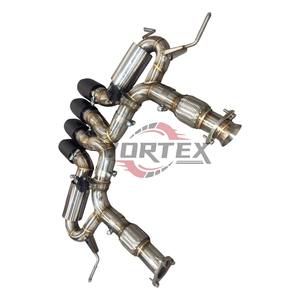 Sistema de Escape Catback con Silenciador y Tubos de Ajuste Valvetronic de Acero Inoxidable Pulido OEM de Vortex Factory para Chevrolet Corvette Z06 - Product Image 4