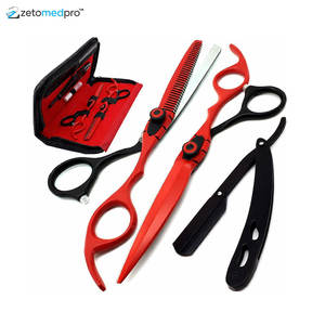 Kit de Peluquería Premium con Tijeras de Entresacar, Navaja y Peine - Product Image 1