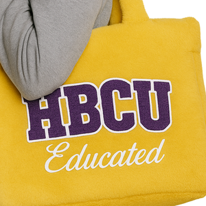 Bolso Tote de Peluche Dorado con Bordado de Chenilla, Estilo Universitario, para Hermandad Griega Divine Nine, Regalo Personalizado, Moda de Nailon para Todas las Temporadas - Product Image 5