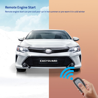 EASYGUARD-Smartphone APP IOS Android 2G 4G, système d'alarme de voiture avec démarrage à distance, EC002-HY2-NFC-GPS d'entrée sans clé, PKE