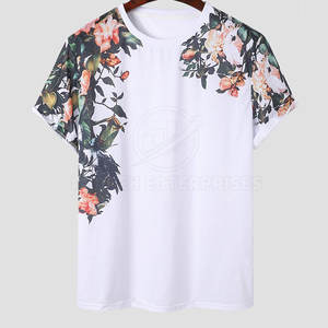 Camisetas estampadas de nueva llegada de alta calidad, tela de punto de algodón 100% según la demanda del cliente, Camisetas estampadas de precio barato - Product Image 1