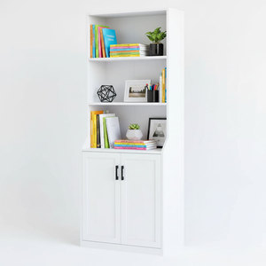 Librero Minimalista de Madera de Caucho 70x40x180cm con Cajones, Diseño Plegable para Oficina en Casa, Taller, Sala de Estar, Escalera, Dormitorio - Product Image 3