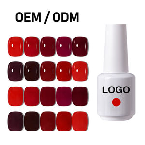 自有品牌1KG瓶UV凝胶指甲油新红蓝颜色浸泡凝胶上光剂 - Product Image 4