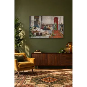 Fida Gimenez Martin, femme allongée dans la salle du harem, impression sur toile - Product Image 3
