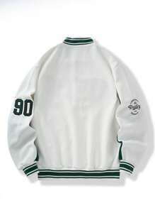 แจ็กเก็ตเลตเตอร์แมนผ้าใบพิมพ์ลายของผู้ชาย2025วินเทจคุณภาพสูงปรับแต่งได้อย่างเต็มที่ - Product Image 2