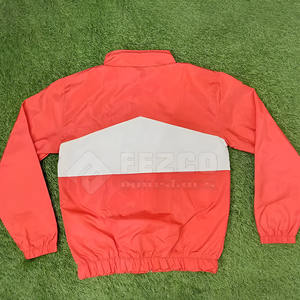 Streetwear <b>Zip</b> Up Polyester Windbreaker Tracksuit <b>Short</b> Set Custom Two Piece Windbreaker Jacket And <b>Short</b> Set - Product Image 3