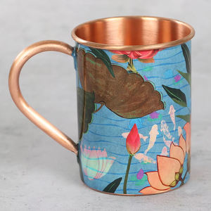 Meilleure vente avec poignée en laiton de tasse de mule en cuivre de prix bon marché faite par ''Ifkaa Exports PVT. LTD'' avec une tasse en cuivre pur de haute qualité - Product Image 6