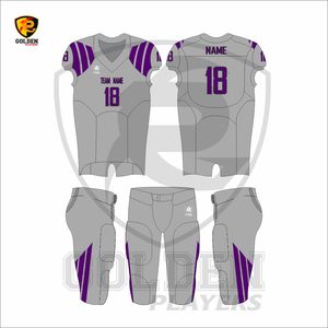 Uniforme de football américain en polyester à séchage rapide de haute qualité pantalon de football uni respirant conception équipement d'origine vente en gros - Product Image 5