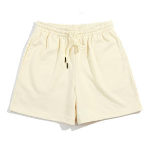 Hot Sale Summer Fashion Women's Loose Style <b>Shorts</b> Premium Quality 330gsm Cotton Terry Solid Drawstring Outdoor <b>Shorts</b> <b>Cheap</b> - Product Image 4