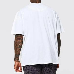 Wholesale Custom Men's T Shirt Oversized 100% Cotton Slim Knit Custom Color Worsted <b>Fabric</b> - Product Image 3