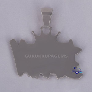 Meilleure vente pendentif en or blanc 14 ct en diamant hip hop diamants de laboratoire méticuleusement fabriqués de clarté VVS pour homme cadeau - Product Image 5