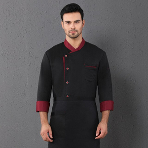 เสื้อเชฟแขนสั้นสำหรับทุกเพศ,เสื้อโค้ทยูนิฟอร์มแนวร้านอาหารดีไซน์สวยงามสำหรับผู้หญิงเสื้อผ้าทำอาหารในครัวขายส่ง - Product Image 5