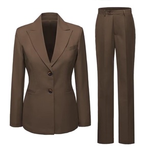 Luxe 3 pièces femmes formel affaires mariage costume confortable Slim Fit couleur unie affaires bureau costume grande taille femmes costume - Product Image 2